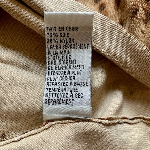 Nygard Collection Ladies Silk knit leopard print top - Picture 6 of 9